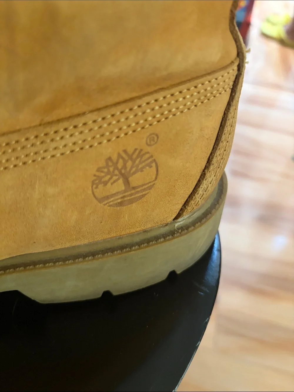 Timberland Wheat Nubuck Lace-Up Work Boots with CALLOUT